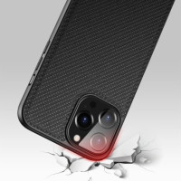 Dux Ducis Fino case covered with nylon material for iPhone 13 Pro Max black