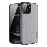 Dux Ducis Fino case covered with nylon material für Apple iPhone 13 Pro Max gray