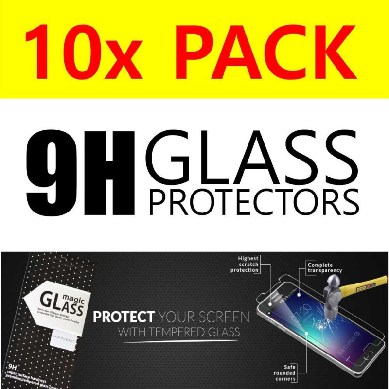10er Pack Schutzglas 9H für Xiaomi Redmi Note 10 Pro