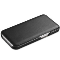 iCARER CURVED EDGE FOLIO ECHTLEDER schwarz für Apple iPhone 13 Pro