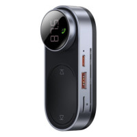 Baseus solar car wireless MP3 music player FM transmitter Bluetooth 5.0 750mAh (TF card / USB / AUX) black (CDMP000001)