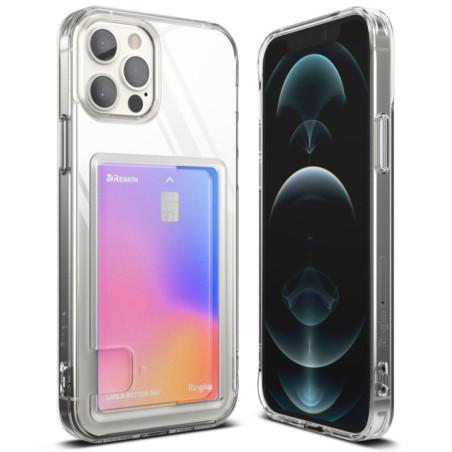 Ringke Fusion Card Case für Apple iPhone 12 / 12 Pro Card Wallet Documents Transparent