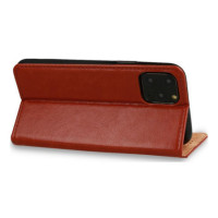 FLIPCASE ECHTLEDER braun für Apple iPhone 14