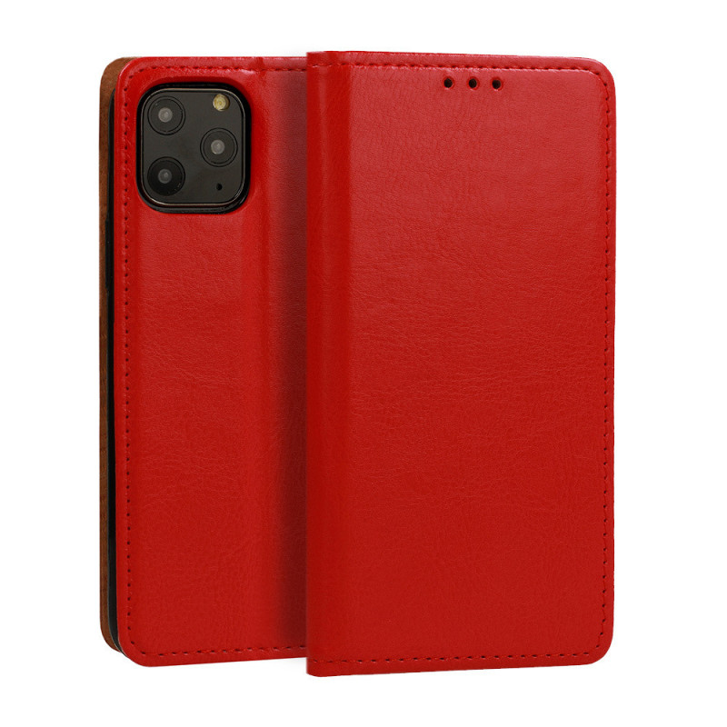 FLIPCASE ECHTLEDER rot für Apple iPhone 14 Pro Max