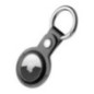 CASE mit Befestigungsring PU-Leder schwarz für Apple Airtag