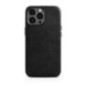 iCarer Oil Wax Premium Leather Case Magnetic Leather Case with MagSafe Black für Apple iPhone 14 Pro Max