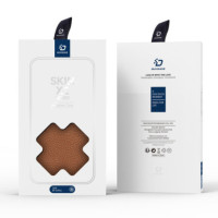 Dux Ducis Skin X2 Flip Cover braun für Apple iPhone 14 Pro Max