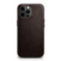 iCarer Oil Wax Premium Real Leather Case (MAGSAFE-kompatibel) coffee für Apple iPhone 13 Pro