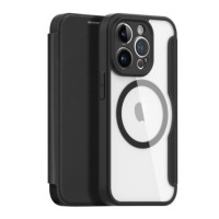 Dux Ducis Skin X Flip Cover MagSafe-kompatibel schwarz für Apple iPhone 15 Pro