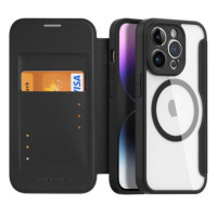 Dux Ducis Skin X Flip Cover MagSafe-kompatibel schwarz für Apple iPhone 15 Pro