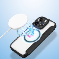 Dux Ducis Skin X Flip Cover MagSafe-kompatibel schwarz für Apple iPhone 15 Pro