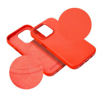 Back-Cover MAGSAFE-kompatibel Leather rot für Apple iPhone 15