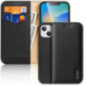 FLIP-CASE Dux Ducis Hivo Echtleder-Case mit RFID-Schutz für Apple iPhone 15 Pro Max