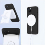 SILIKON-CASE MagSafe-kompatibel schwarz für Apple iPhone 15 Plus
