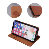 FLIPCASE ECHTLEDER braun für Xiaomi Redmi Note 12 4G