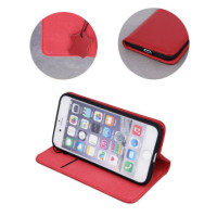 FLIPCASE ECHTLEDER maroon für Xiaomi Redmi Note 12 4G