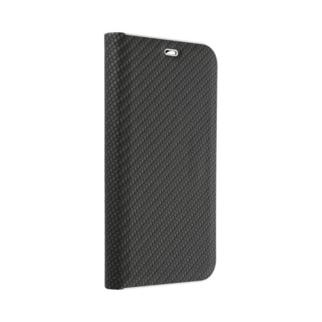 FLIPCASE WALLET LUNA-FRAME CARBON schwarz für Xiaomi Redmi Note 12 Pro 5G