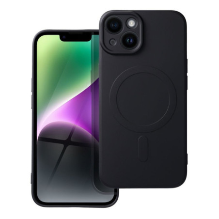 Silikon-Case (MagSafe-kompatibel) all black für Apple iPhone 14