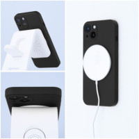Silikon-Case (MagSafe-kompatibel) all black für Samsung Galaxy S24 Plus