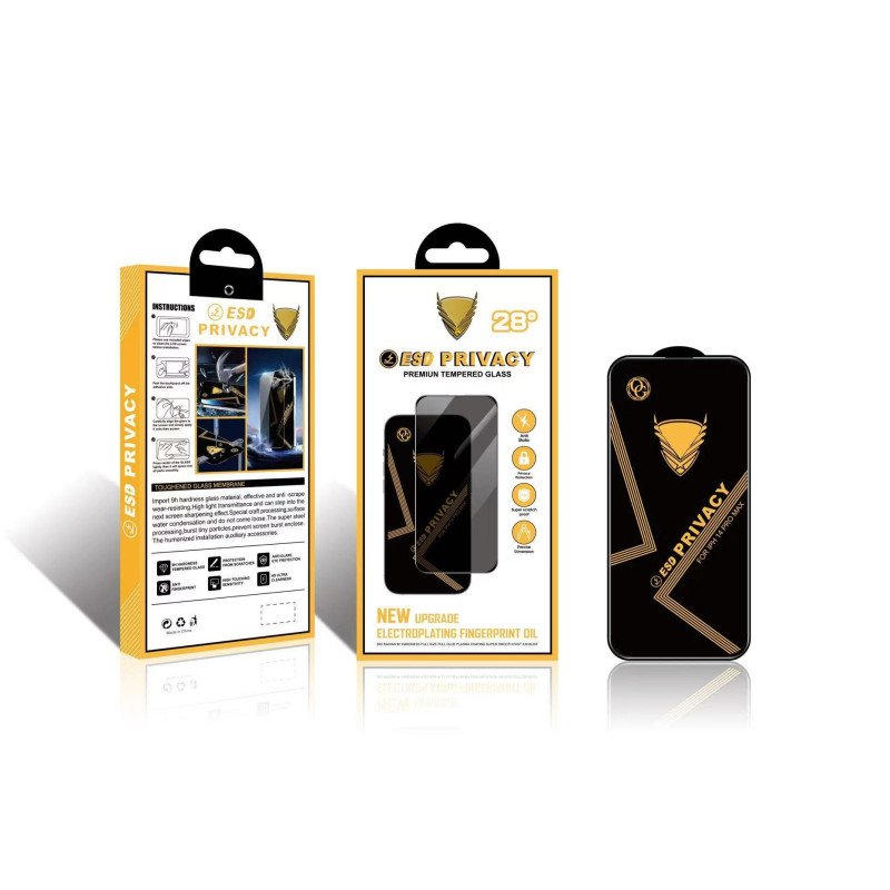 Schutzglas OG PREMIUM PRIVACY für Apple iPhone 15 Pro