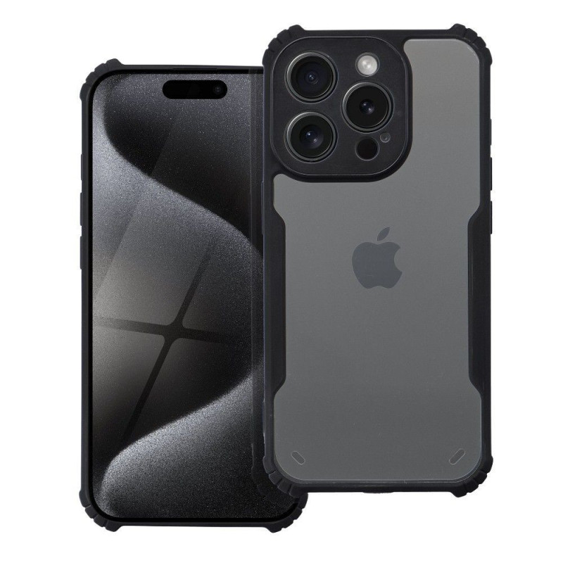 BACK-CASE AIRDROP schwarz für Apple iPhone 15