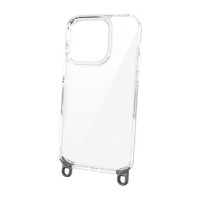 BACK-CASE HOOK mit Aufhänge-Ösen transparent für Apple iPhone 15 Pro