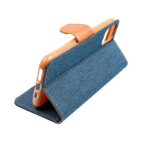 FLIPCASE FANCY CANVAS blue für SAMSUNG Galaxy A15