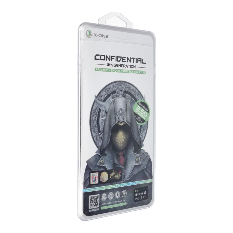 X-ONE Extreme Shock Eliminator 4th gen. Privacy - for iPhone 15 Pro