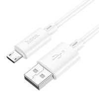 DATACABLE microUSB 100cm Hoco X88 2.4A white