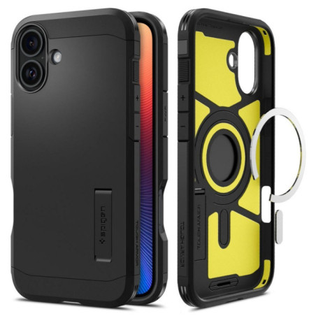 BACK-CASE SPIGEN Tough Armor black für APPLE iPhone 16
