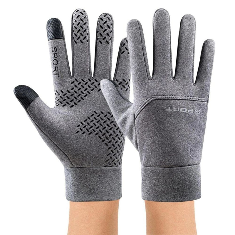 Touchscreen-Handschuhe gefüttert grau / Season 2024