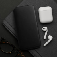 DUAL POCKET Book case for SAMSUNG A56 black
