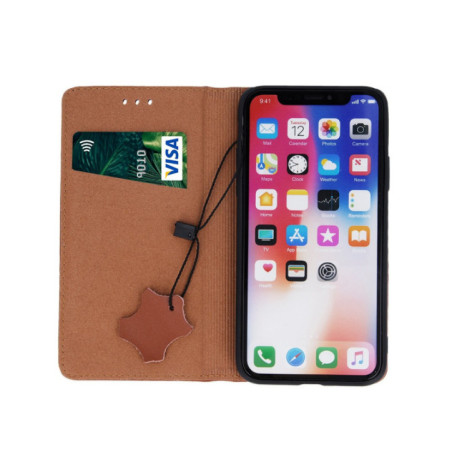 FLIPCASE ECHTLEDER braun für Apple iPhone 16