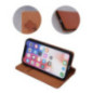 FLIPCASE ECHTLEDER braun für Apple iPhone 16