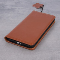 FLIPCASE ECHTLEDER braun für Apple iPhone 16