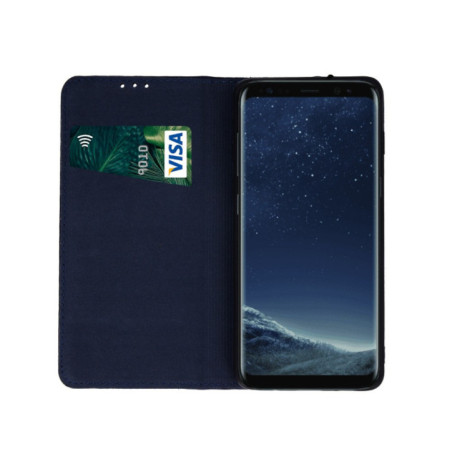 FLIPCASE ECHTLEDER navyblau für Apple iPhone 16