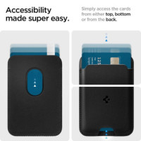 Spigen Valentinus Magnetic Wallet with MagSafe - Black