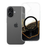 Case for iPhone 17 Golden compatible with MagSafe black