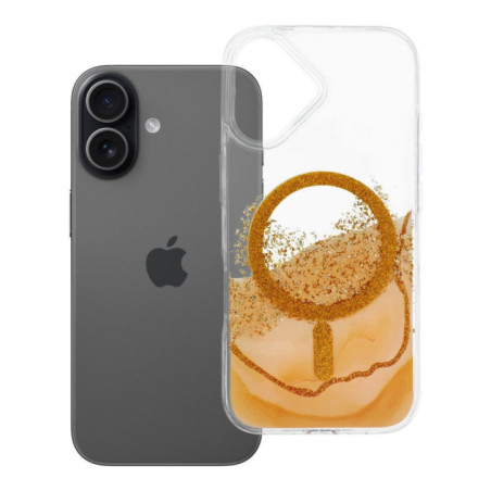 Case for iPhone 17 Golden compatible with MagSafe gold