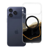 Case for iPhone 17 Pro Max Golden compatible with MagSafe black