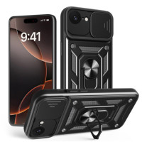BACK-CASE NITRO DEFENDER RING schwarz für Apple iPhone 16e / iPhone 17e