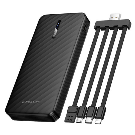 BOROFONE Powerbank BJ84 10000 mAh black / with Cables