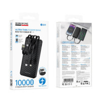 BOROFONE Powerbank BJ84 10000 mAh black / with Cables