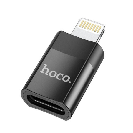 Adapter USB C to Lightning Hoco UA17 black