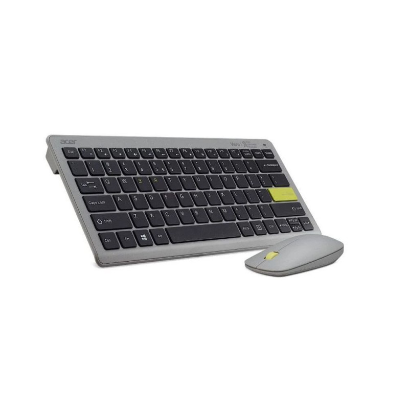 Keyobard + mouse wireless set ACER Vero Combo Antimicrobial grey