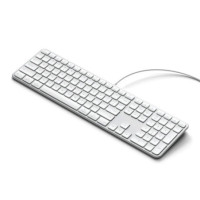 Wired keyboard USB A/USB C QWERTY Dual (Mac/Windows) Satechi Slim LX3 Wired silver