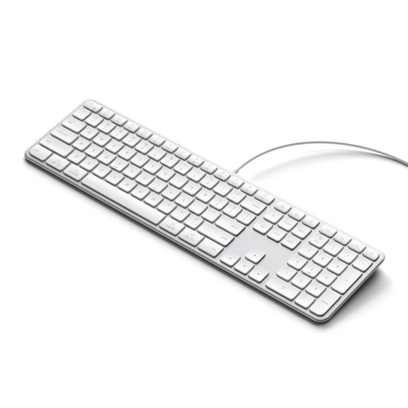 Wired keyboard USB A/USB C QWERTY Dual (Mac/Windows) Satechi Slim LX3 Wired silver Wired keyboard USB A/USB C QWERTY Dual (Mac/Windows) Satechi Slim LX3 Wired silver