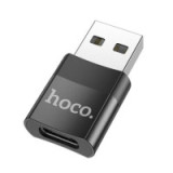 Adapter OTG USB A to USB C Hoco UA17 black