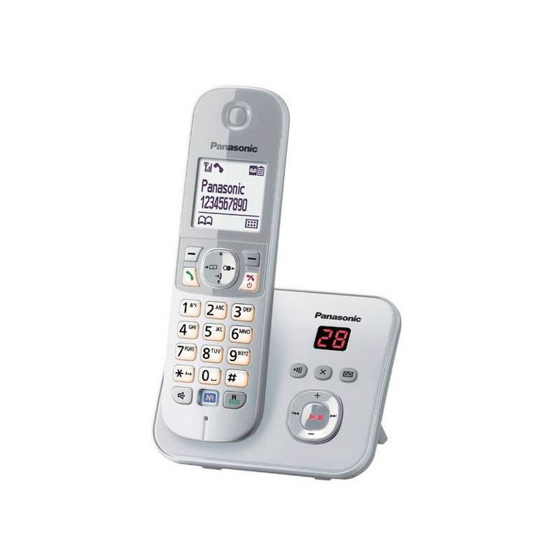 PANASONIC KX-TG6821GS perlsilber - Schnurlostelefon mit Anrufbeantworter