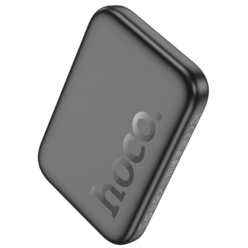 Powerbank compatible with MagSafe Hoco 5000 mAh QC PD 18W J117 black Powerbank compatible with MagSafe Hoco 5000 mAh QC PD 18W J117 black